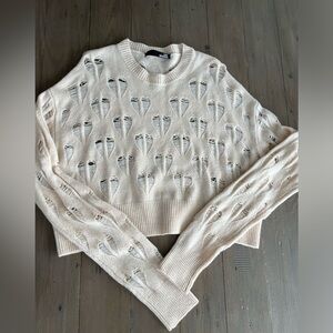 Love Moschino love heart sweater light salmon pink NWOT
